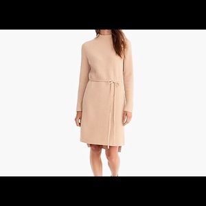J Crew Mockneck tie-waist sweater dress